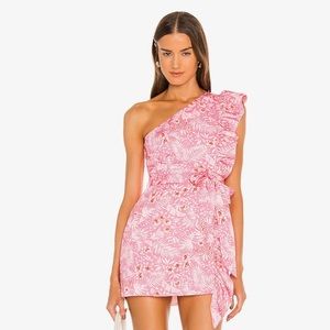 Lovers and Friends Seana Mini Dress In Sienna tropical